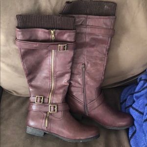 Burgundy Boots